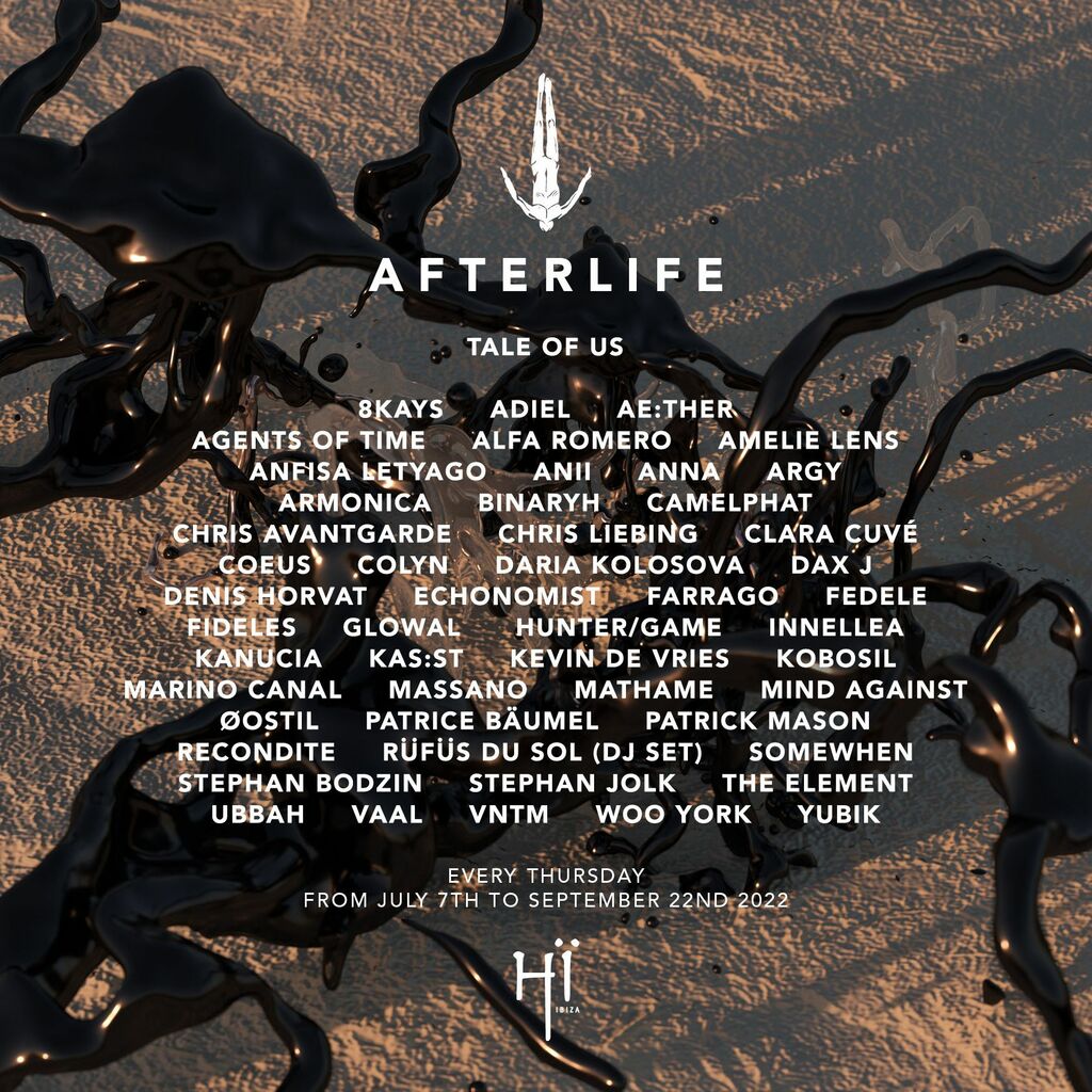 Afterlife at Hï full lineup revealed ⋆ Global Radio